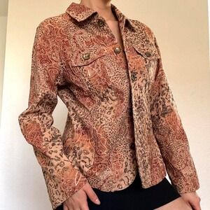 Boho Leopard Print Jacket